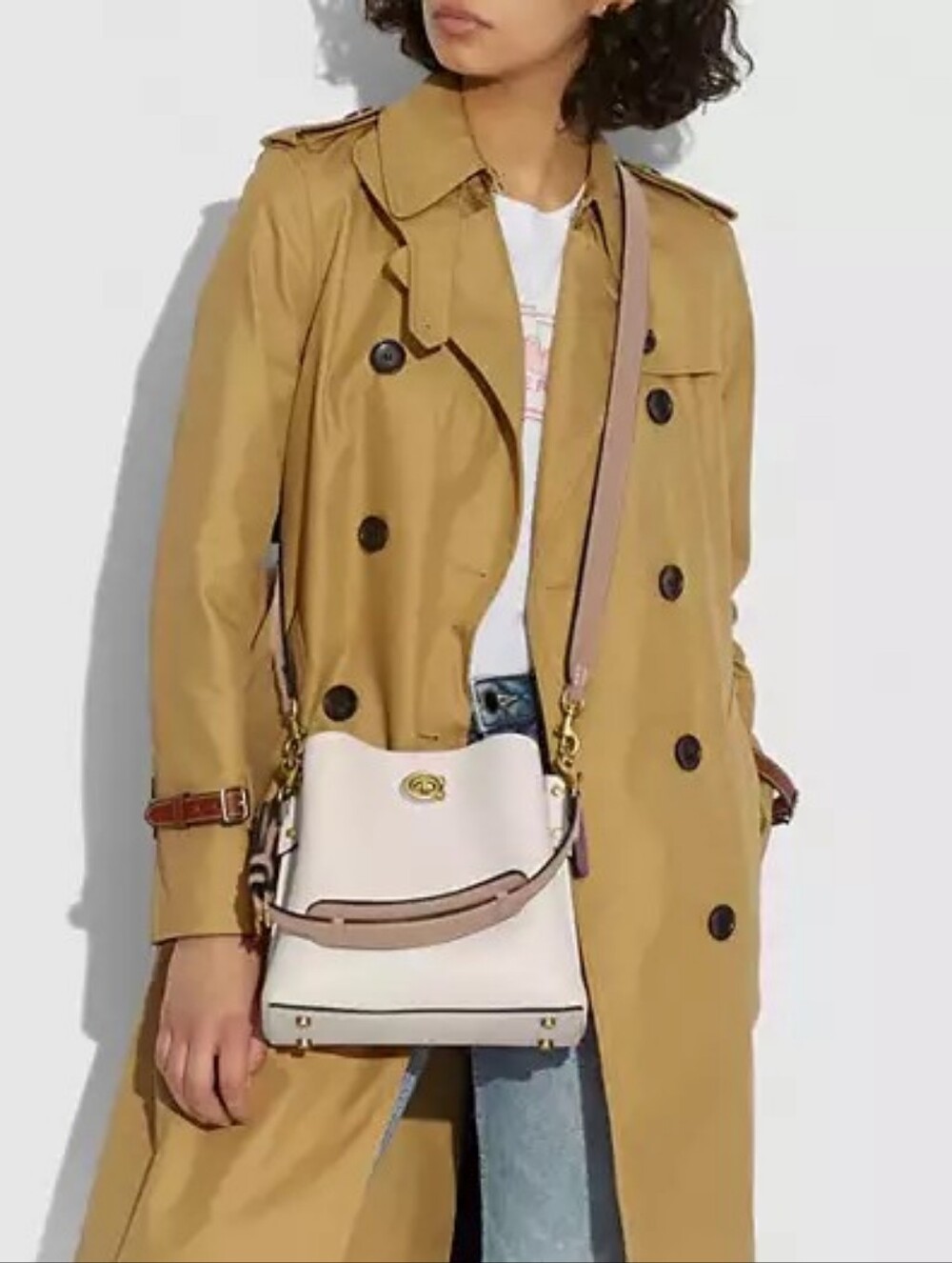 Coach Willow, Chalk Multi, Pebbled Leather